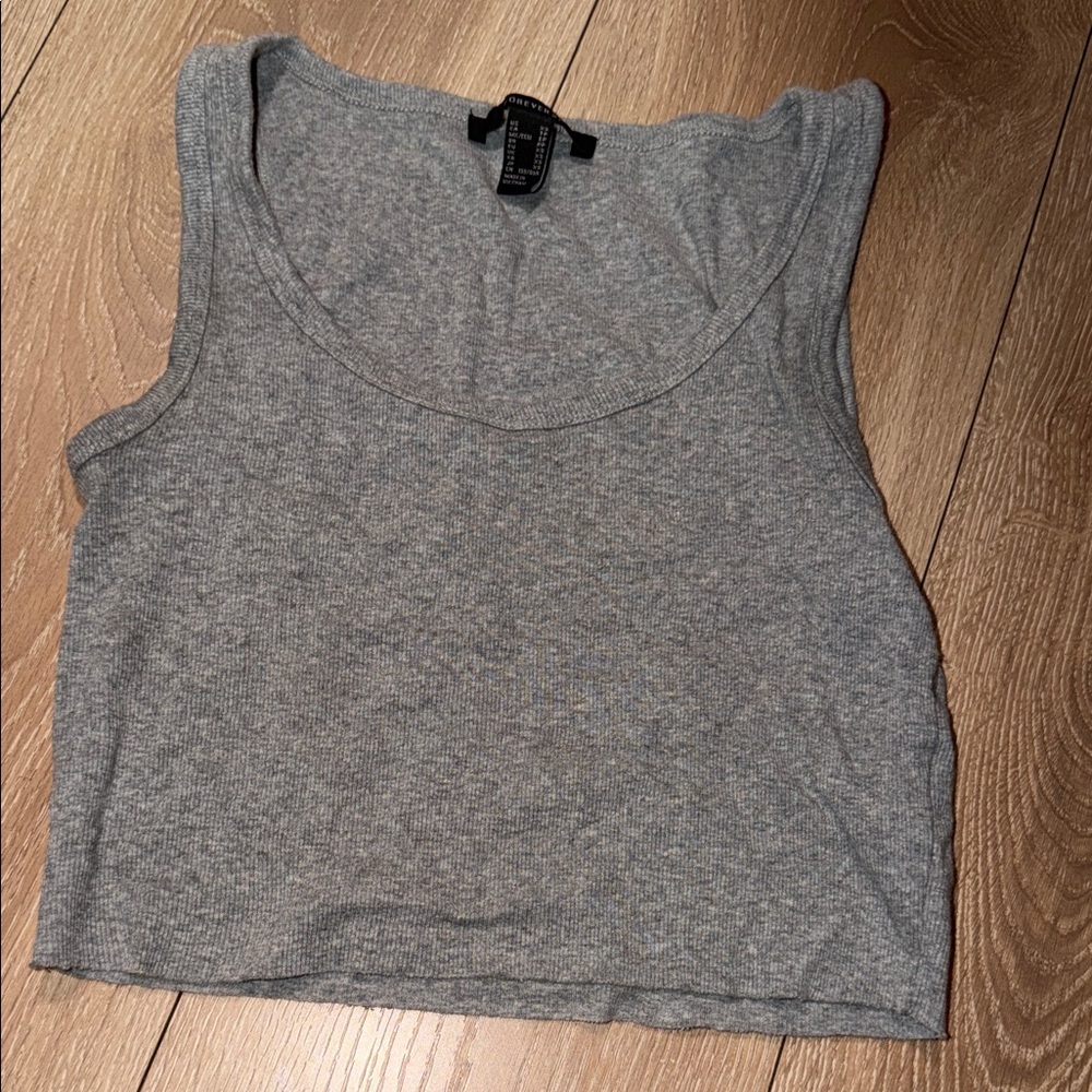 Forever 21 Gray Crop Top